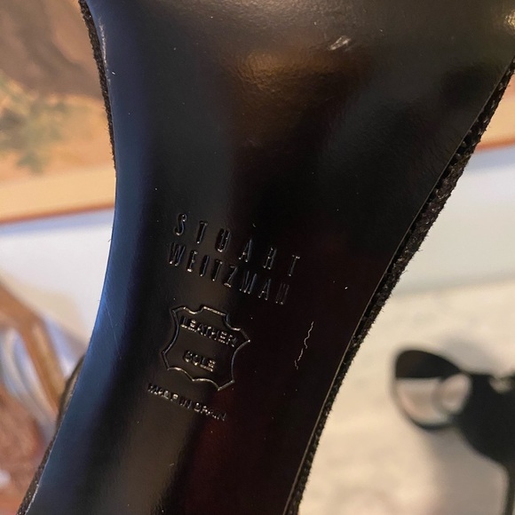 Stuart Weitzman Textured Nudist Dress Sandals Size 10.5 EUC - Picture 6 of 7